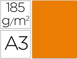 50h. cartulina Guarro A3 185g/m² naranja